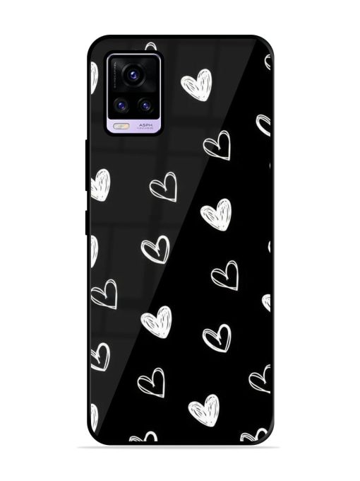 Scattered Hearts Glossy Soft Edge Case for Vivo V20 Pro Chachhi