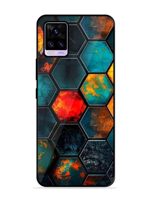 Hexagon Hive Glossy Soft Edge Case for Vivo V20 Pro Chachhi