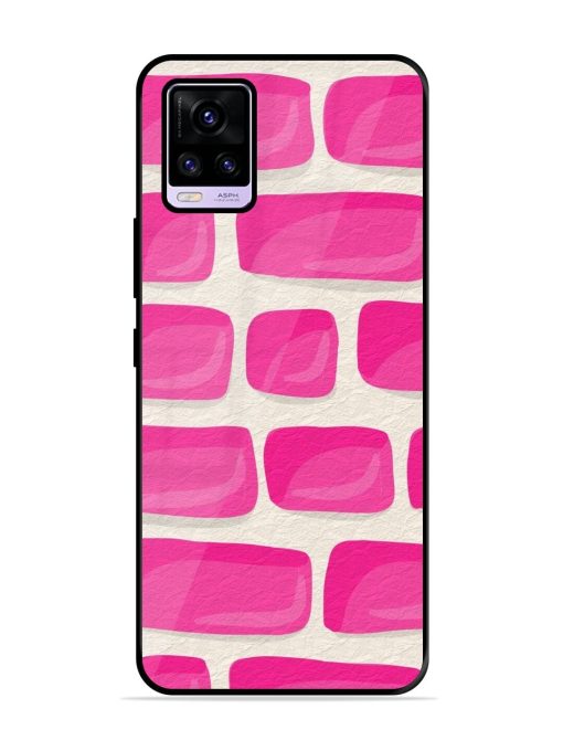 Pink Brick Wall Glossy Soft Edge Case for Vivo V20 Pro Chachhi