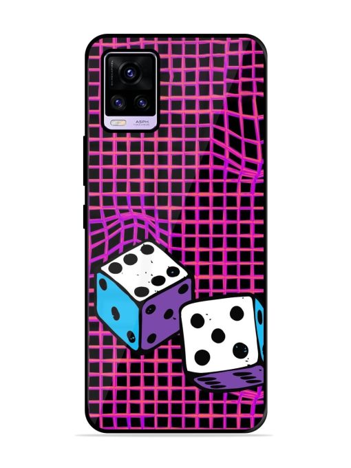 Glitched Dice Glossy Soft Edge Case for Vivo V20 Pro Chachhi