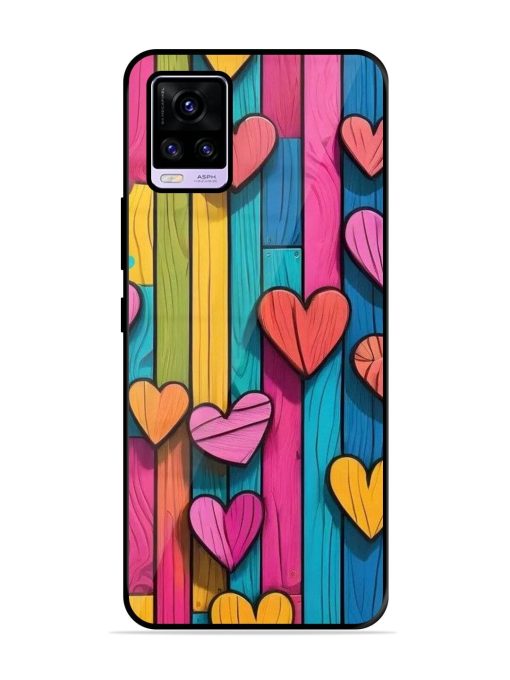 Rainbow Of Hearts Glossy Soft Edge Case for Vivo V20 Pro Chachhi