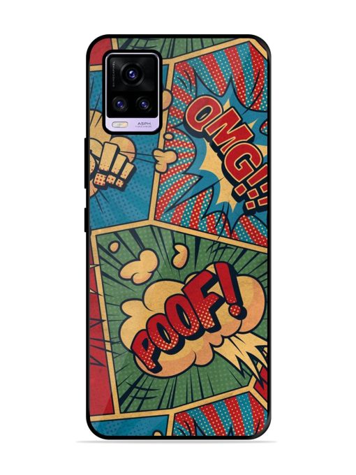 Comic Book Chaos Glossy Soft Edge Case for Vivo V20 Pro Chachhi