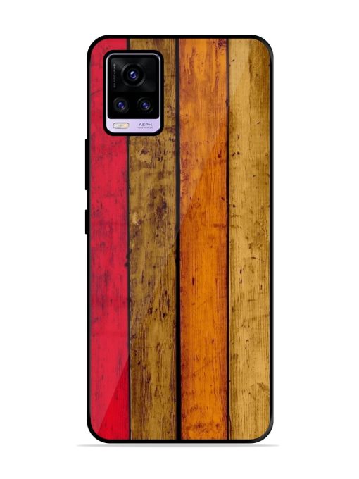 Colorful Woodgrain Glossy Soft Edge Case for Vivo V20 Pro Chachhi