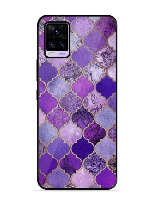 Purple Mosaic Magic Glossy Soft Edge Case for Vivo V20 Pro Chachhi