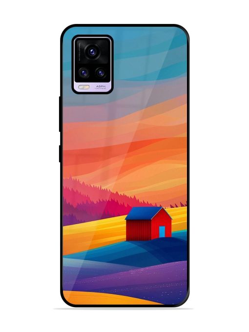 Sunset Solitude Glossy Soft Edge Case for Vivo V20 Pro Chachhi