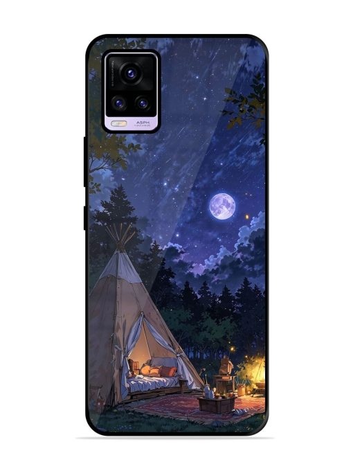 Moonlight Camping Glossy Soft Edge Case for Vivo V20 Pro Chachhi