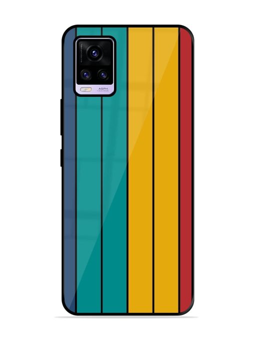 Retro Stripes Glossy Soft Edge Case for Vivo V20 Pro Chachhi