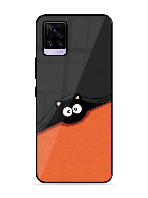 Peek-A-Boo Kitty Glossy Soft Edge Case for Vivo V20 Pro Chachhi