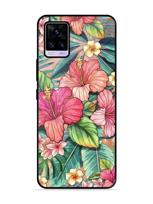 Tropical Tapestry Glossy Soft Edge Case for Vivo V20 Pro Chachhi