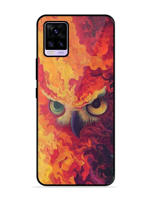 Fiery Owl Glossy Soft Edge Case for Vivo V20 Pro Chachhi