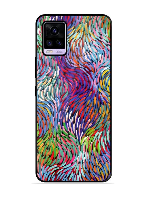 Vibrant Waves Glossy Soft Edge Case for Vivo V20 Pro Chachhi