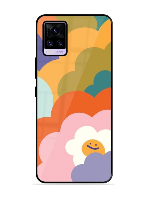 Happy Flower Power Glossy Soft Edge Case for Vivo V20 Pro