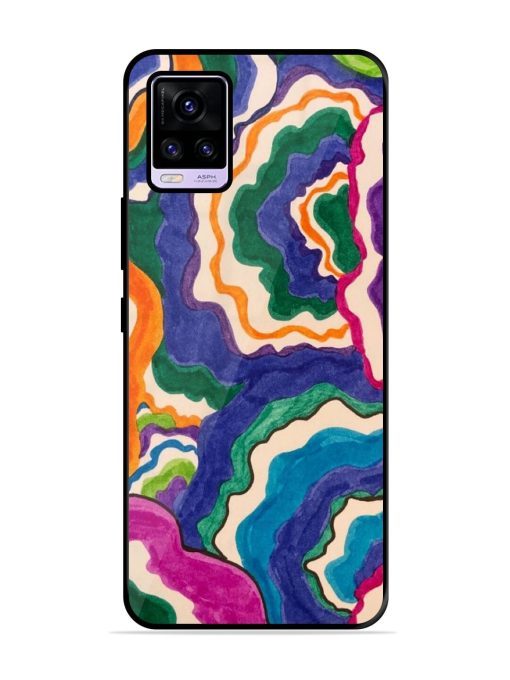 Wavy Wonder Glossy Soft Edge Case for Vivo V20 Pro Chachhi