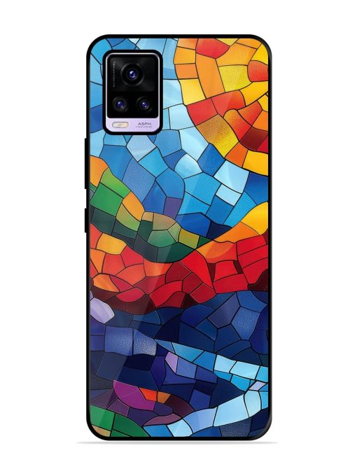 Mosaic Sunset Glossy Soft Edge Case for Vivo V20 Pro Chachhi