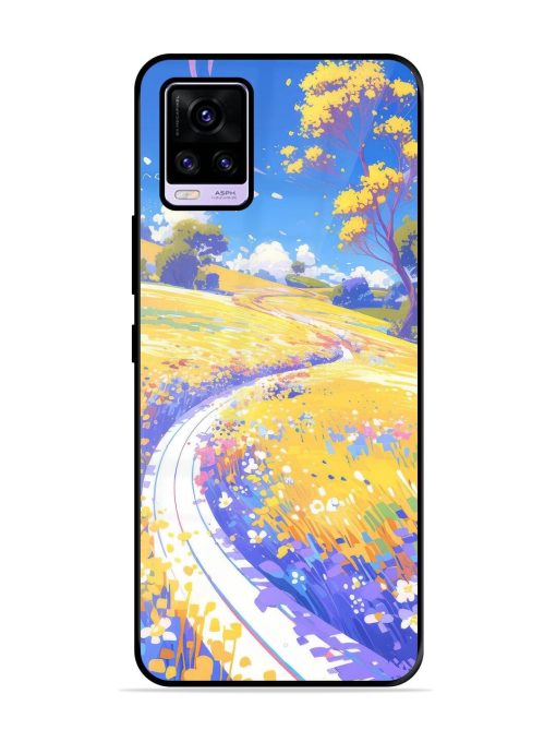 Vibrant Spring Meadow Glossy Soft Edge Case for Vivo V20 Pro Chachhi