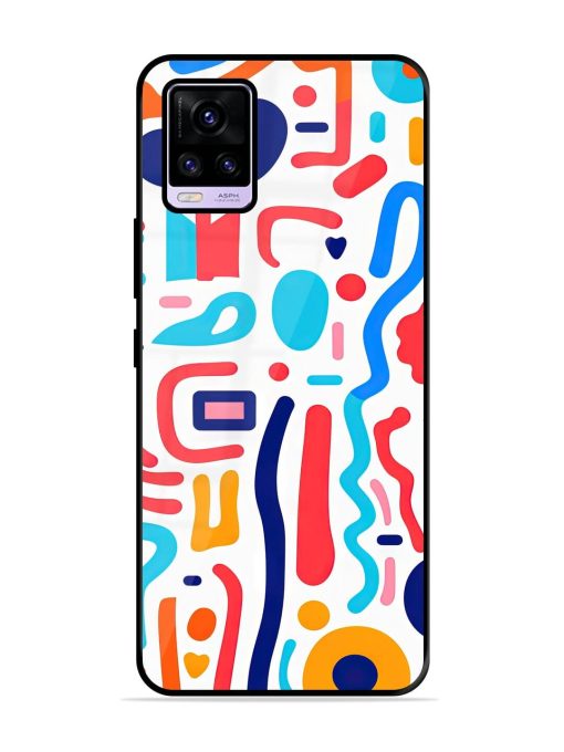 Whimsical Doodle Chaos Glossy Soft Edge Case for Vivo V20 Pro Chachhi