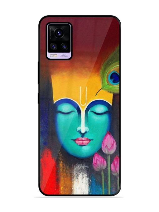 Divine Tranquility: The Face Of Krishna Glossy Soft Edge Case for Vivo V20 Pro Chachhi