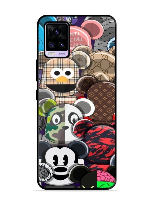 Streetwear Bearbrick Extravaganza Glossy Soft Edge Case for Vivo V20 Pro Chachhi