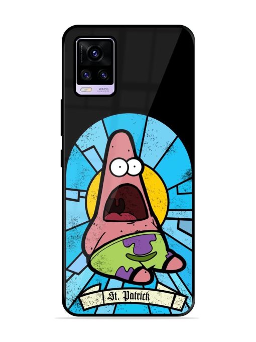 St. Patrick'S Day Stained Glass Patrick Star Glossy Soft Edge Case for Vivo V20 Pro Chachhi