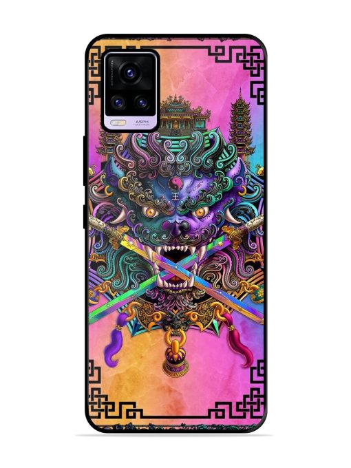 Psychedelic Fu Dog Tapestry Glossy Soft Edge Case for Vivo V20 Pro Chachhi