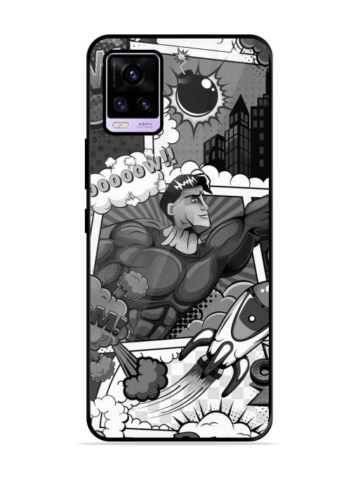 Comic Book Chaos Glossy Soft Edge Case for Vivo V20 Pro Chachhi