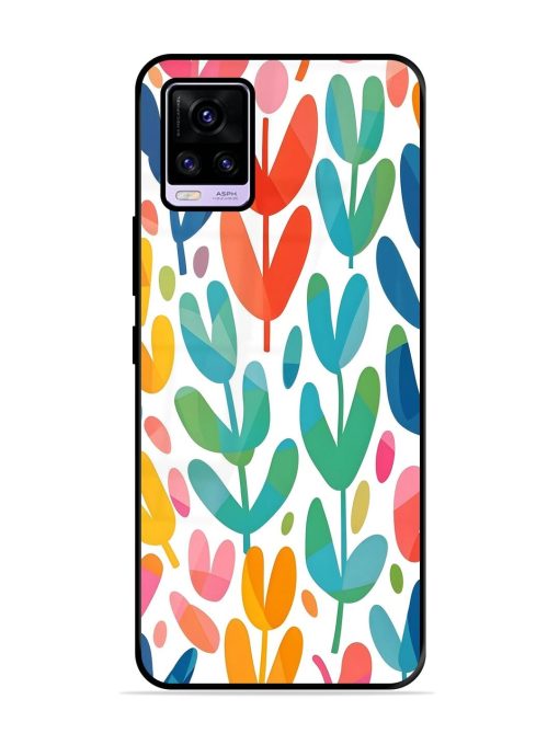 Rainbow Of Blooms Glossy Soft Edge Case for Vivo V20 Pro