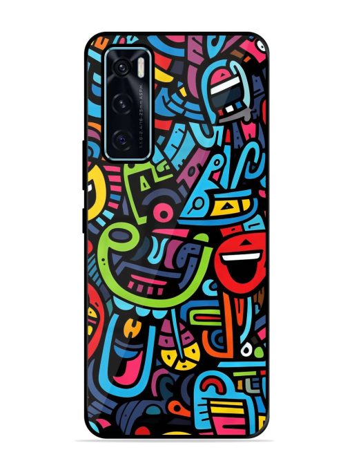 Doodlephoria Glossy Soft Edge Case for Vivo V20 Se Chachhi