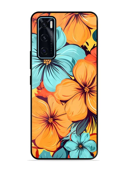 Tropical Bloom Glossy Soft Edge Case for Vivo V20 Se Chachhi