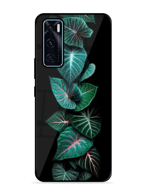 Emerald Elegance Glossy Soft Edge Case for Vivo V20 Se