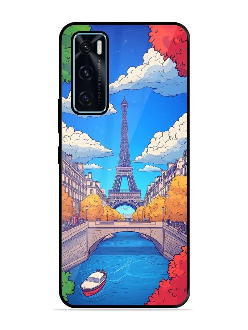 Parisian Panorama Glossy Soft Edge Case for Vivo V20 Se Chachhi