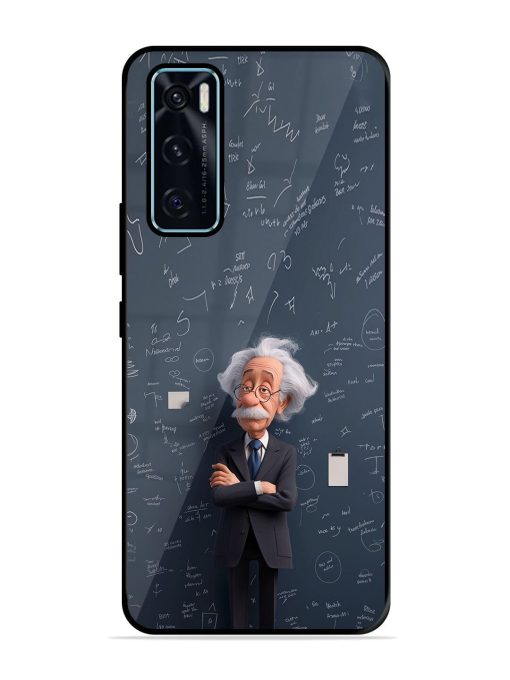 Albert Einstein Glossy Soft Edge Case for Vivo V20 Se