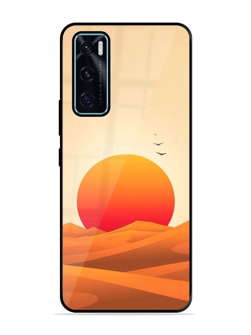 Desert Sunset Glossy Soft Edge Case for Vivo V20 Se