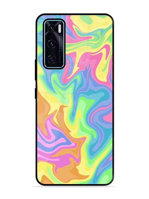 Whimsical Swirl Glossy Soft Edge Case for Vivo V20 Se Chachhi