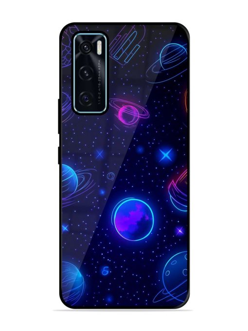 Neon Cosmos Glossy Soft Edge Case for Vivo V20 Se Chachhi