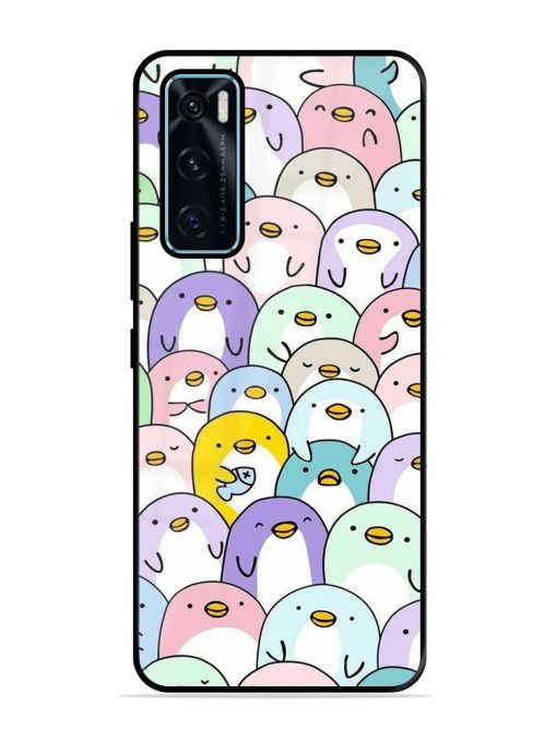 Penguin Party Glossy Soft Edge Case for Vivo V20 Se Chachhi