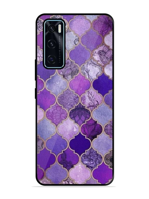 Purple Mosaic Magic Glossy Soft Edge Case for Vivo V20 Se Chachhi