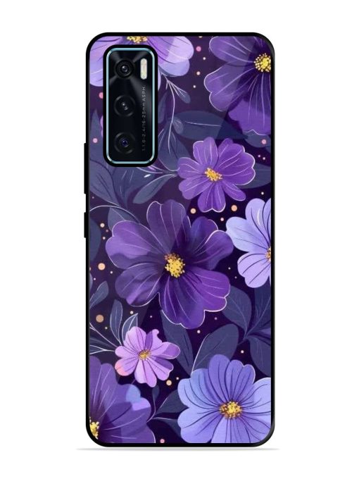 Purple Paradise Glossy Soft Edge Case for Vivo V20 Se Chachhi