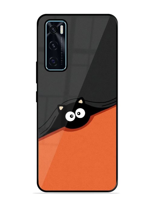 Peek-A-Boo Kitty Glossy Soft Edge Case for Vivo V20 Se Chachhi