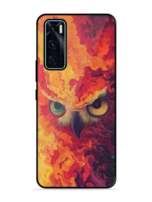 Fiery Owl Glossy Soft Edge Case for Vivo V20 Se Chachhi