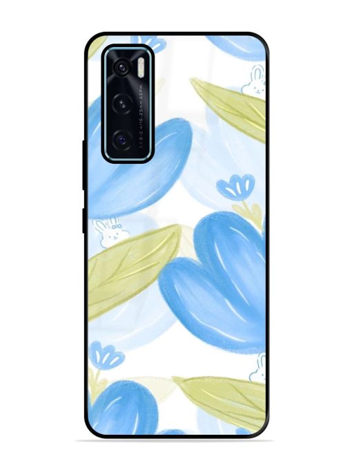 Bunny'S Blue Garden Glossy Soft Edge Case for Vivo V20 Se Chachhi