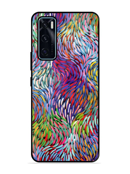 Vibrant Waves Glossy Soft Edge Case for Vivo V20 Se Chachhi