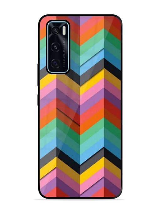 Colorful Zigzag Glossy Soft Edge Case for Vivo V20 Se Chachhi