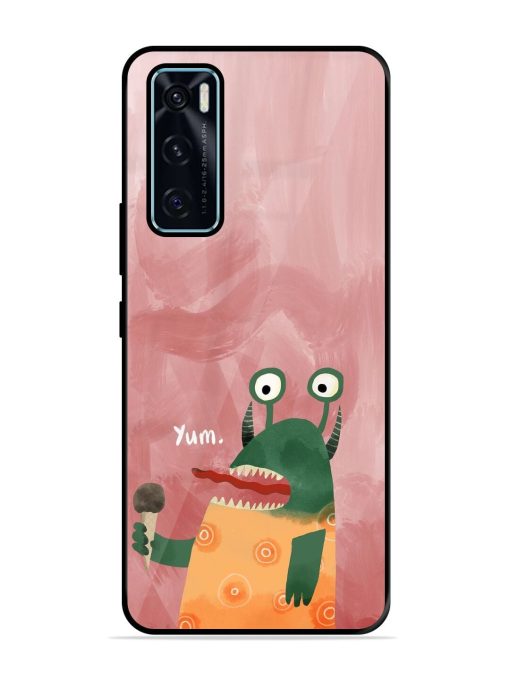 Hungry Monster Glossy Soft Edge Case for Vivo V20 Se