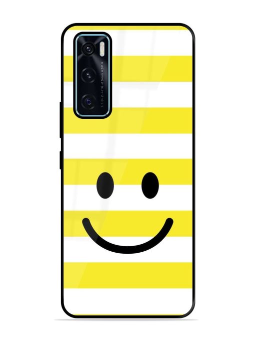 Smiling Stripes Glossy Soft Edge Case for Vivo V20 Se Chachhi