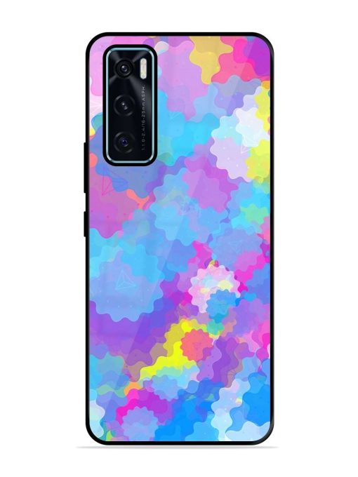 Psychedelic Cloud Burst Glossy Soft Edge Case for Vivo V20 Se Chachhi