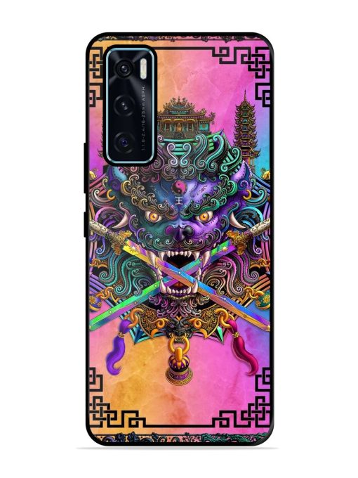 Psychedelic Fu Dog Tapestry Glossy Soft Edge Case for Vivo V20 Se Chachhi