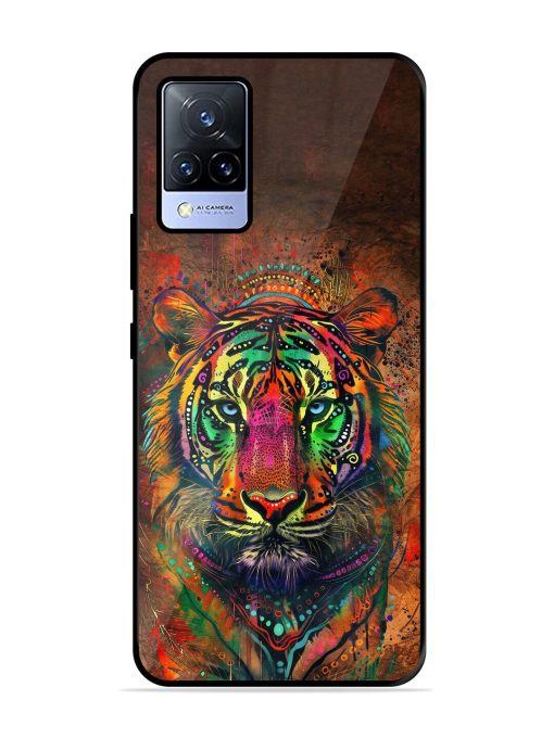 Cosmic Tiger Glossy Soft Edge Case for Vivo V21 (5G) Chachhi