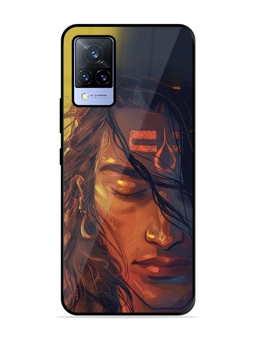 Tranquil Shiva Glossy Soft Edge Case for Vivo V21 (5G) Chachhi