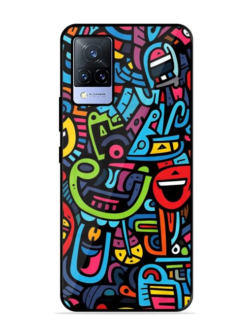 Doodlephoria Glossy Soft Edge Case for Vivo V21 (5G) Chachhi