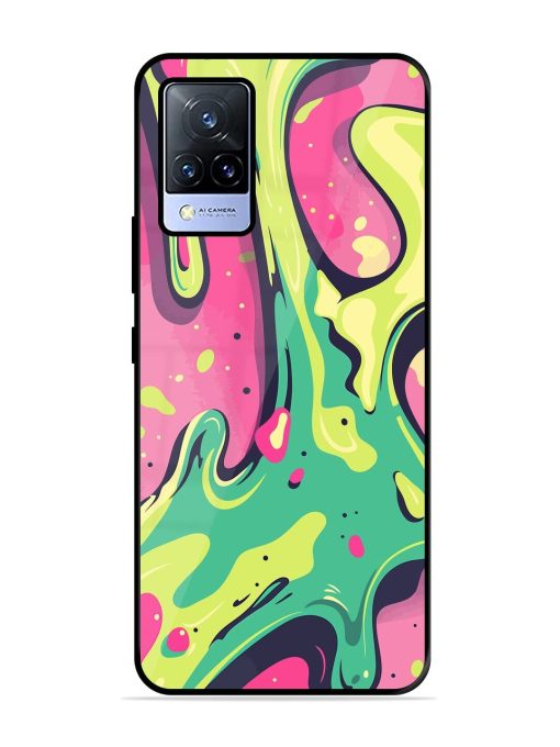 Gooey Grooves Glossy Soft Edge Case for Vivo V21 (5G) Chachhi